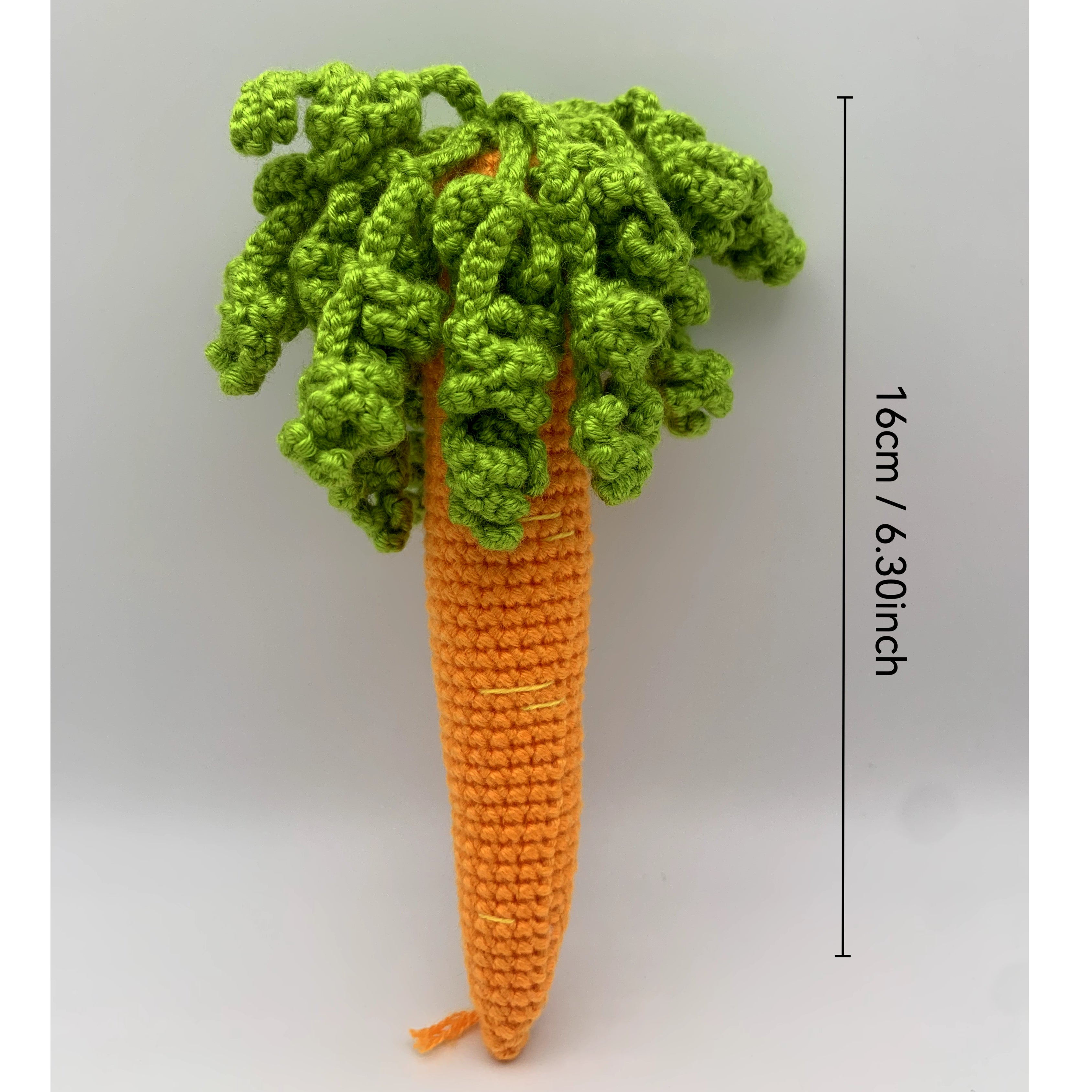 crocheted carrot