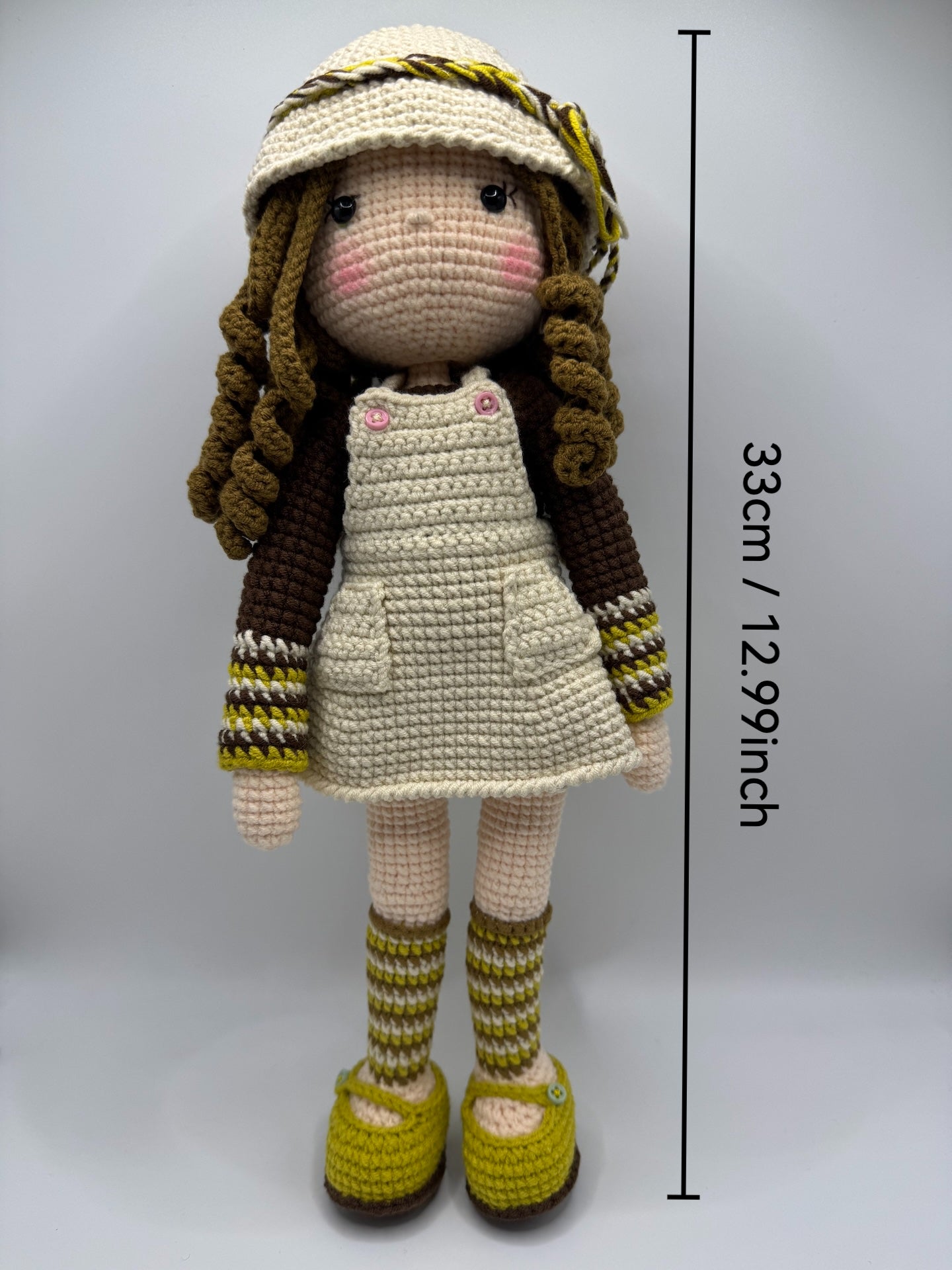 Adorable Handmade Crochet Vintage Style Girl Doll Perfect Gift for Kids & Home Decor - handmadeknit