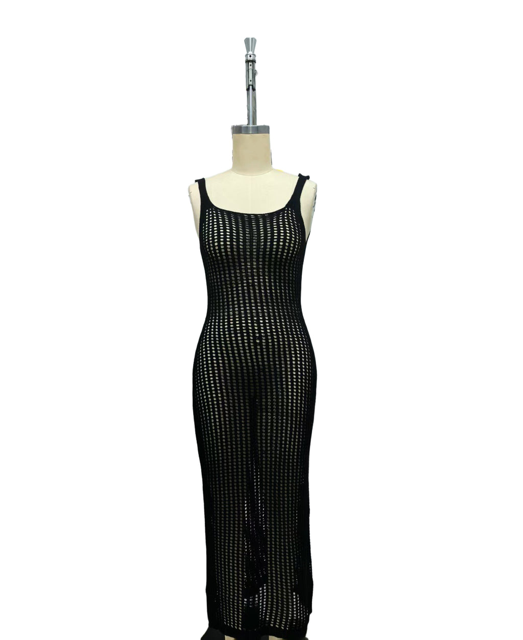 Summer Crochet Knit Maxi Dress Beach Party Outfit for Women - handmadeknit