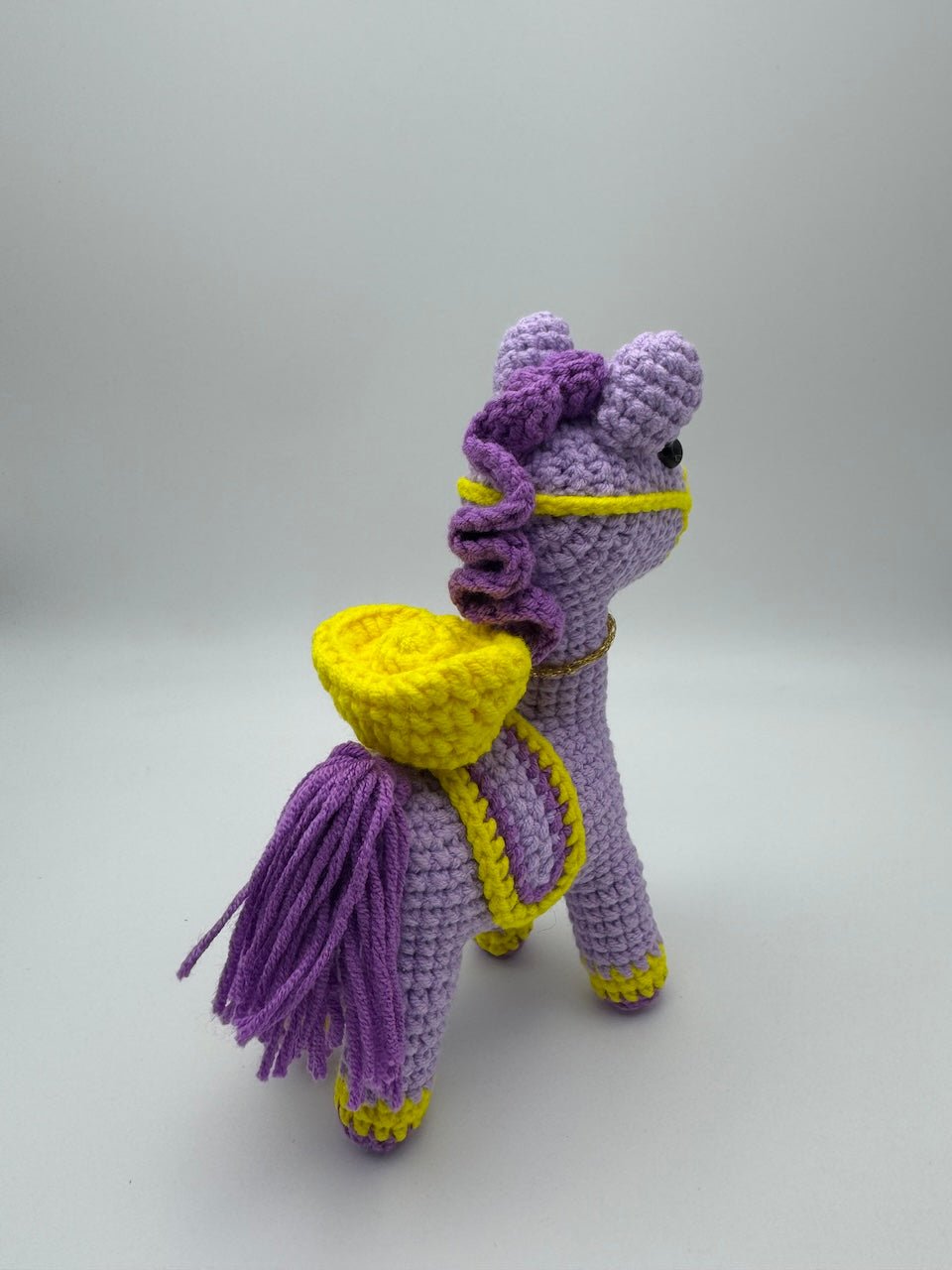 Handmade Crocheted Lucky Red Horse 2026 Animal and Nursery Decor - handmadeknit