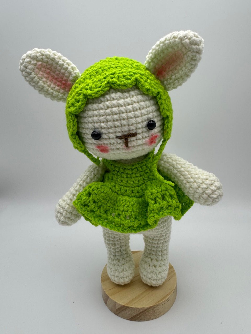 Cute Handmade Crochet Rabbit Plush Toy for Kids and Home Decor - handmadeknit