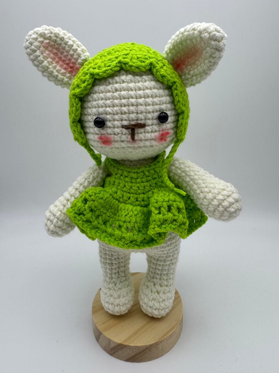 Cute Handmade Crochet Rabbit Plush Toy for Kids and Home Decor - handmadeknit