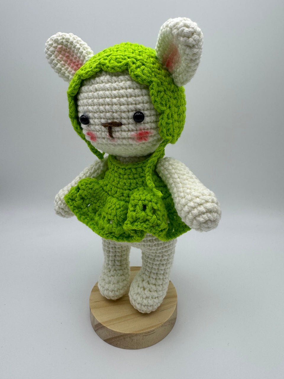 Cute Handmade Crochet Rabbit Plush Toy for Kids and Home Decor - handmadeknit