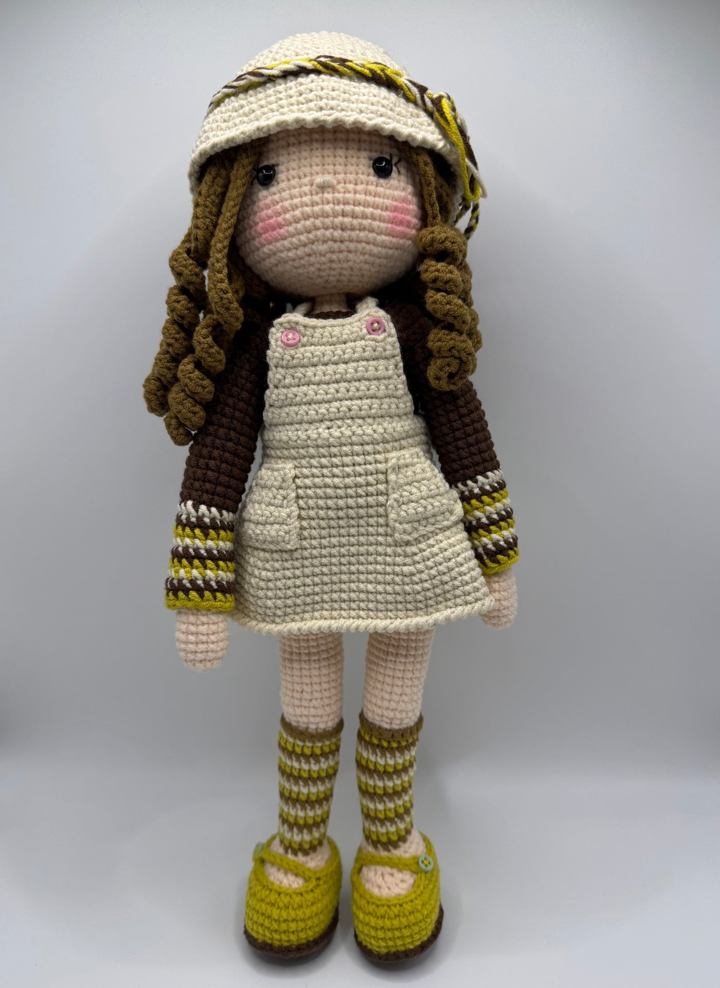 Adorable Handmade Crochet Vintage Style Girl Doll Perfect Gift for Kids & Home Decor - handmadeknit