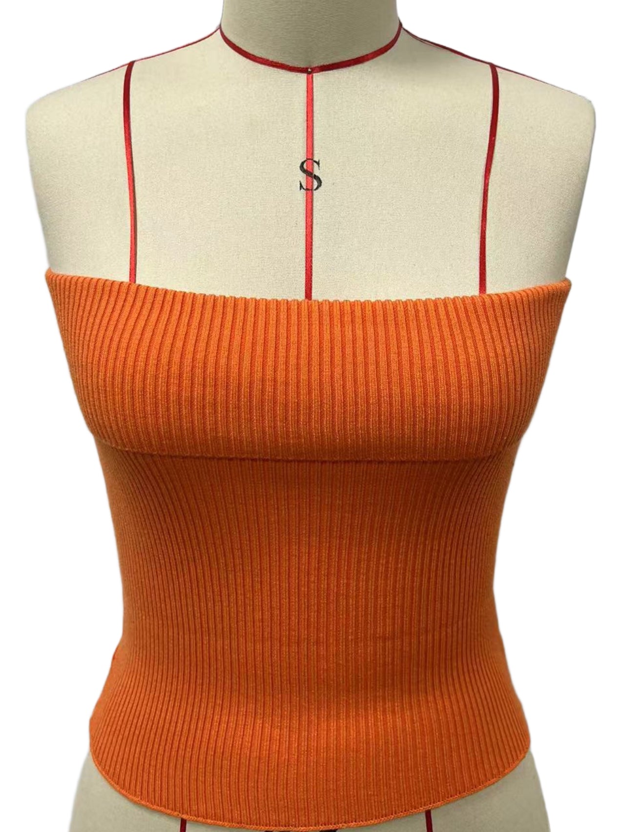 Women Knit Strapless Crop Top Cute Strentchable Tube Tops - handmadeknit