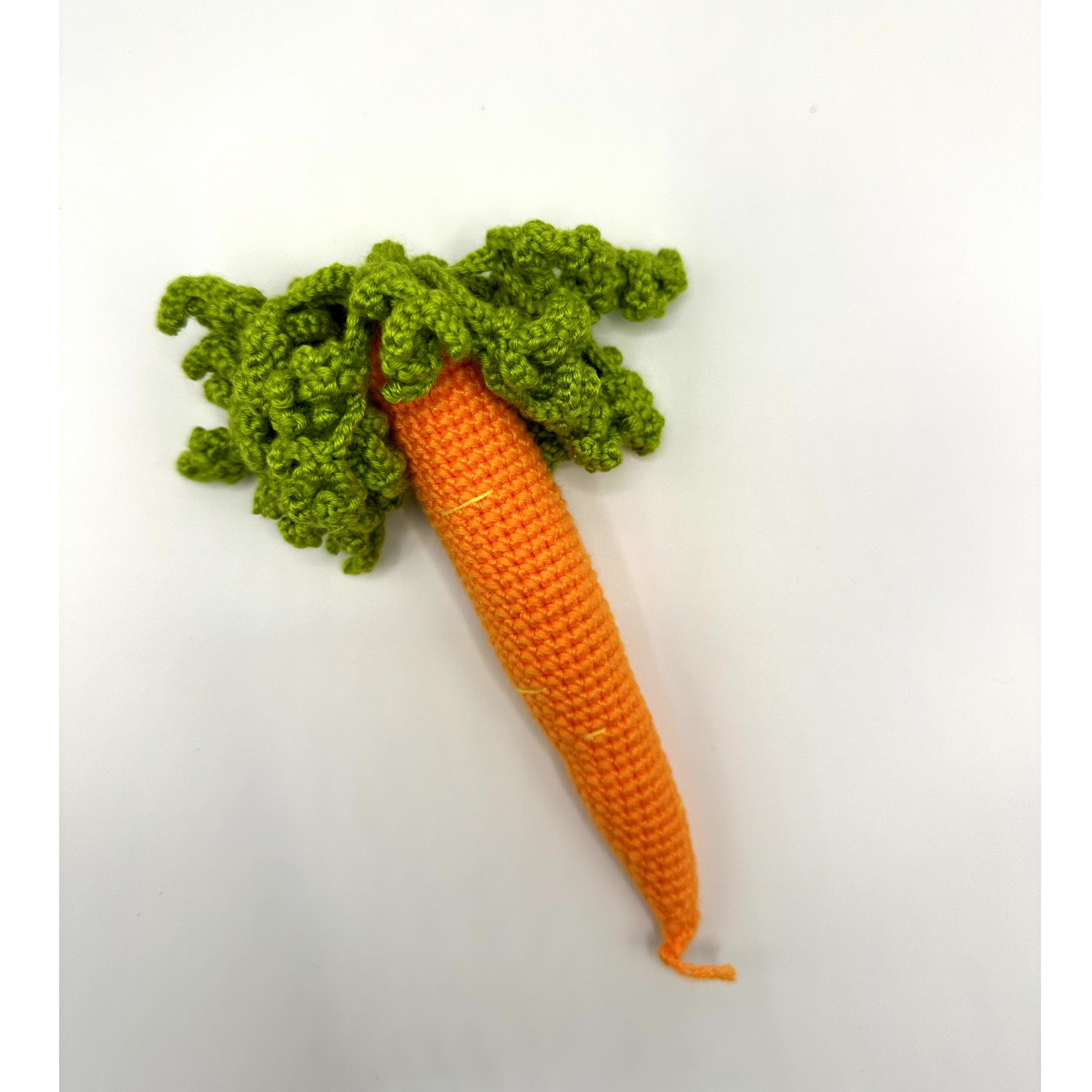 crocheted carrot